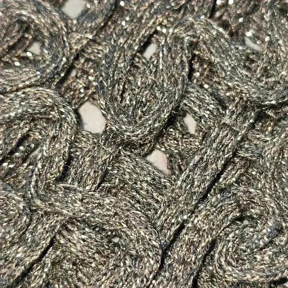 NWT Ellen Tracy Soutache Knit Cardigan and Tank Set Bronze and Gold Petite Med - Picture 10 of 16